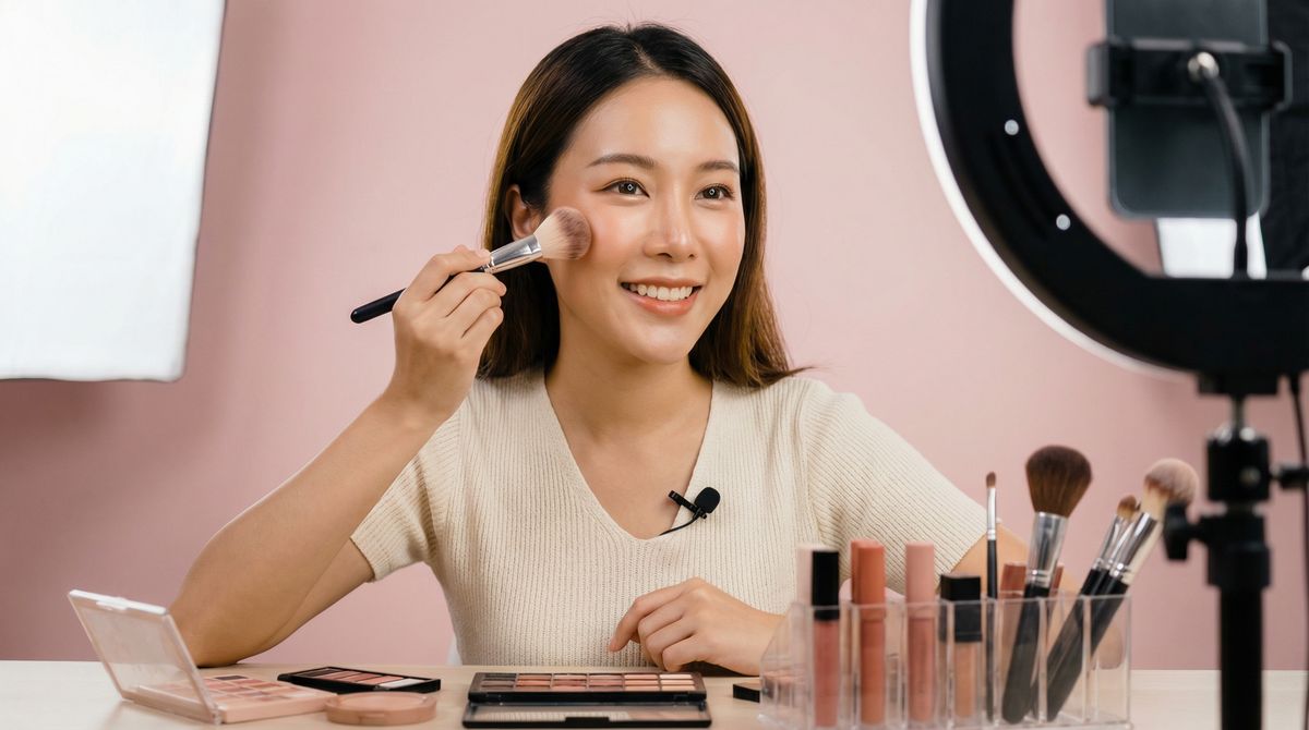 制服诱惑美妆视频教程